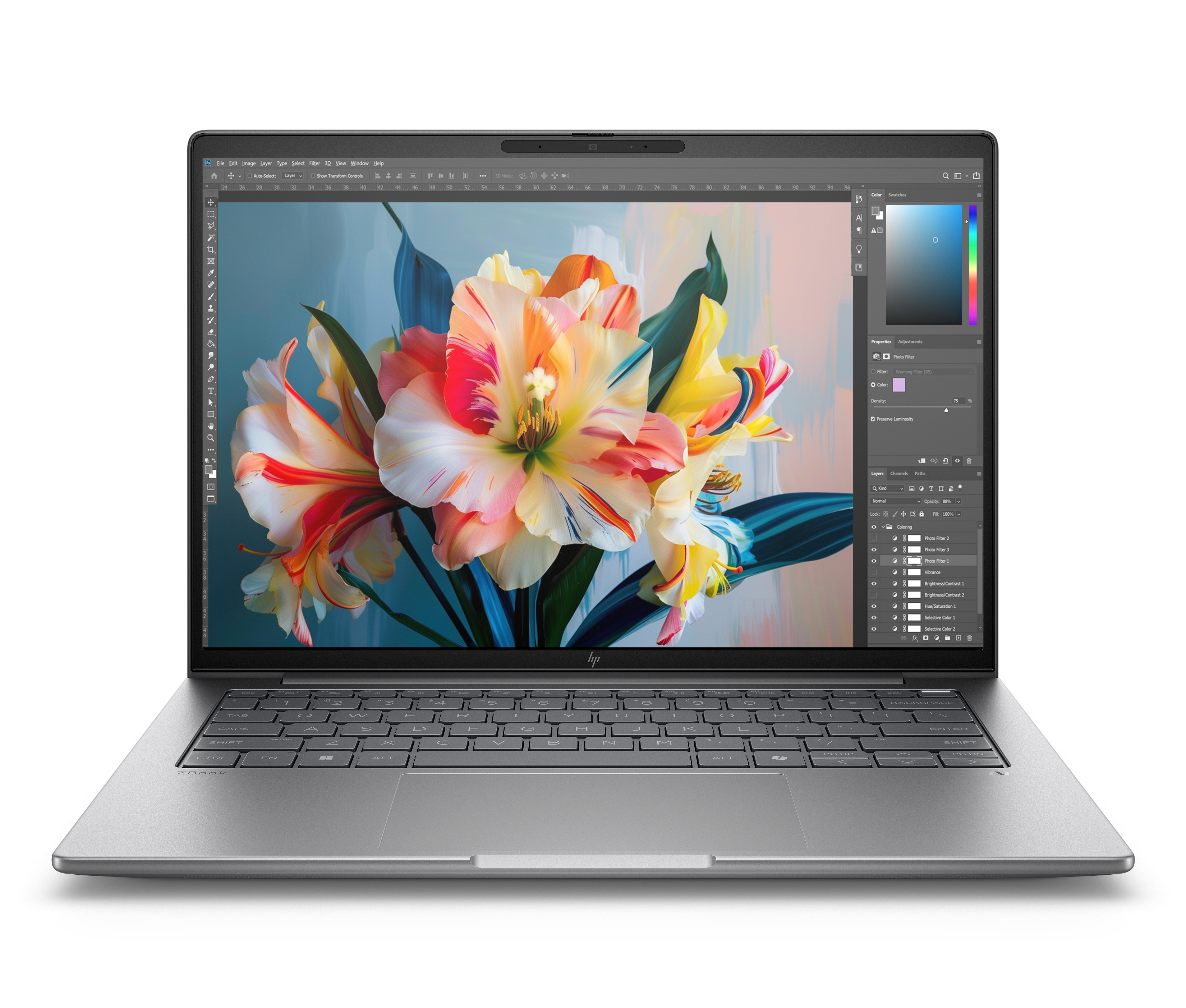 מחשב נייד  HP ZBook 8 G1i 14 U7-255H |1TB|16GB|W11p64|RTX 500|5YW A3ZT1ET 