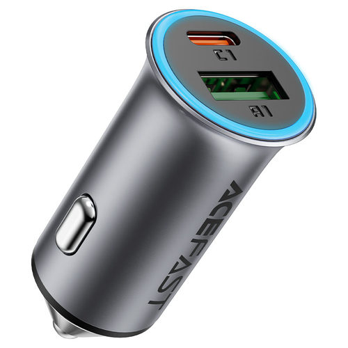 מטען מהיר לרכב (חיבור למצת) 95W עם שתי יציאות AceFast B16  USB-C + USB-A