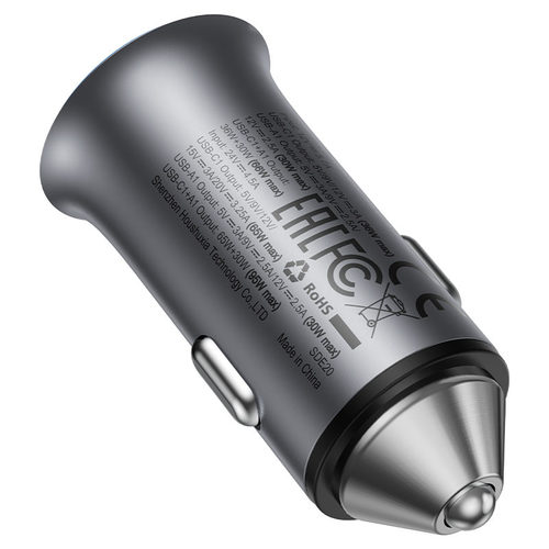 מטען מהיר לרכב (חיבור למצת) 95W עם שתי יציאות AceFast B16  USB-C + USB-A