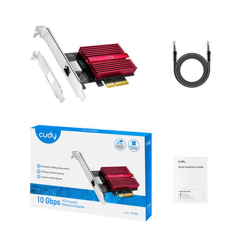  CUDY מתאם רשת 10G PCI Express Adapter(Marvell AQC113) PE10G 