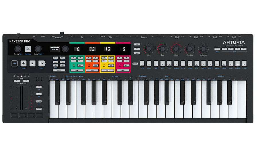סיקוונסר ומקלדת שליטה - Arturia Keystep Pro- שחור