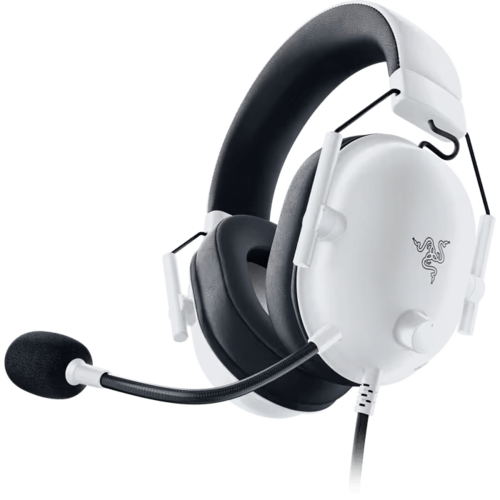 אוזניות גיימינג חוטיות Razer BlackShark V2 X - צבע לבן שנתיים אחריות ע