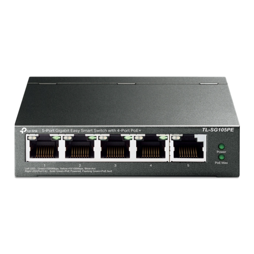 TL-SG105PE 5-Port Gigabit Switch מבית TP-LINK