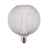 נורה מעוצבת גימור לבן TIFFANY ROUND E27 4W תאורת אווירה חמה