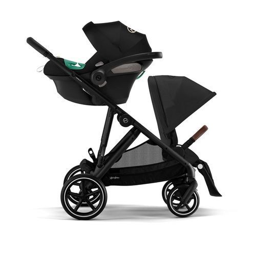 עגלת תינוק לתאומים / אחים Gazelle S2 שחור MOON סייבקס