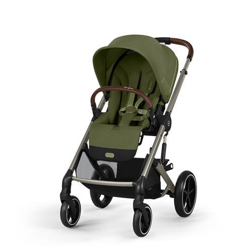 עגלת תינוק משולבת - טיולון ועריסה Balios TS5 - cybex בצבע Moss Green , עם סל-קל Cloud G