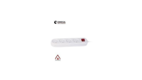 רב שקע כולל מפסק - 4 שקעים עם כבל עד 1 מטר