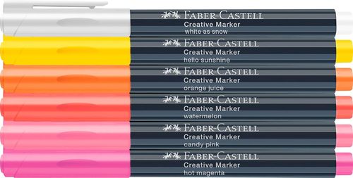 סט 6 טשים לכל משטח CREATIVE MARKER