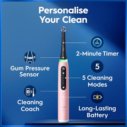 מברשת שיניים חשמלית צבע ורוד Oral-B iO Series 5 iO5ברפאלי - refali.co.il