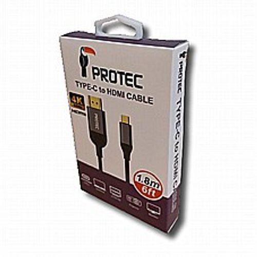 כבל TypeC-HDMI באורך 1.8M באיכות PROTEC DM269 4K/60Hz 