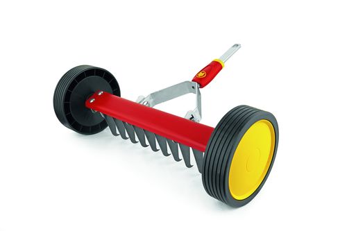 מדללת דשא ידנית עם גלגלים