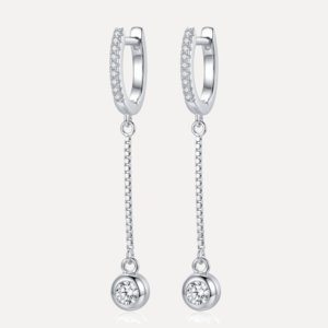 עגילי זירקון תלוי