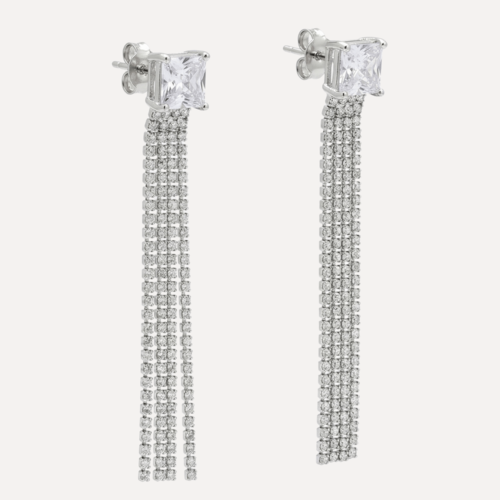 עגילי זירקון נופלים