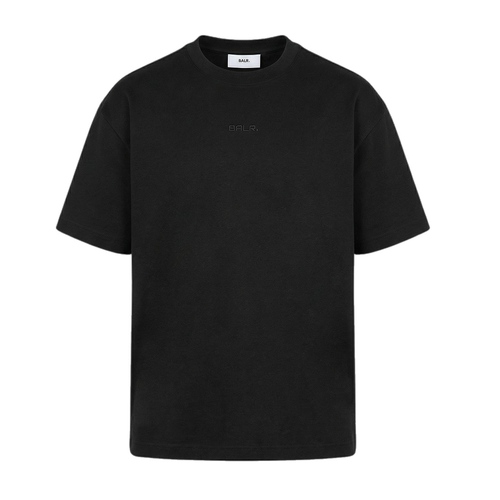 חולצה BALR מידות XS-XXL לגברים בגוון שחור עם כיתוב