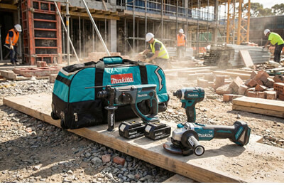סט כלים נטענים 18V כולל סוללות 5.0Ah מקיטה Makita