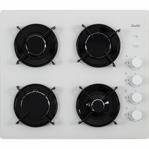 כיריים גז 4 להבות זכוכית לבנה Sauter SHG870W תוצרת צרפת 60 ס"מ