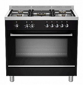 תנור משולב כיריים  SOC9070B – שחור 90 ס"מ 117  ליטר