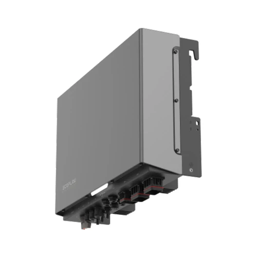 ממיר תלת פאזי EcoFlow PowerOcean Plus להתקנה על קיר עם חיבורי PV וסוללה תחתונים