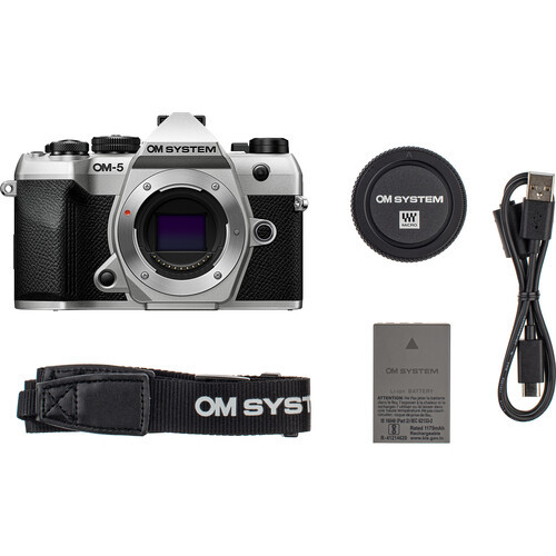 גוף מצלמה ללא מראה OM SYSTEM OM-5 Mark II צבע כסוף