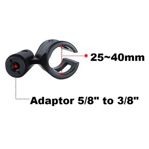 תופסן למיקרופון כולל בורג התאמה DL-MICHOLDER