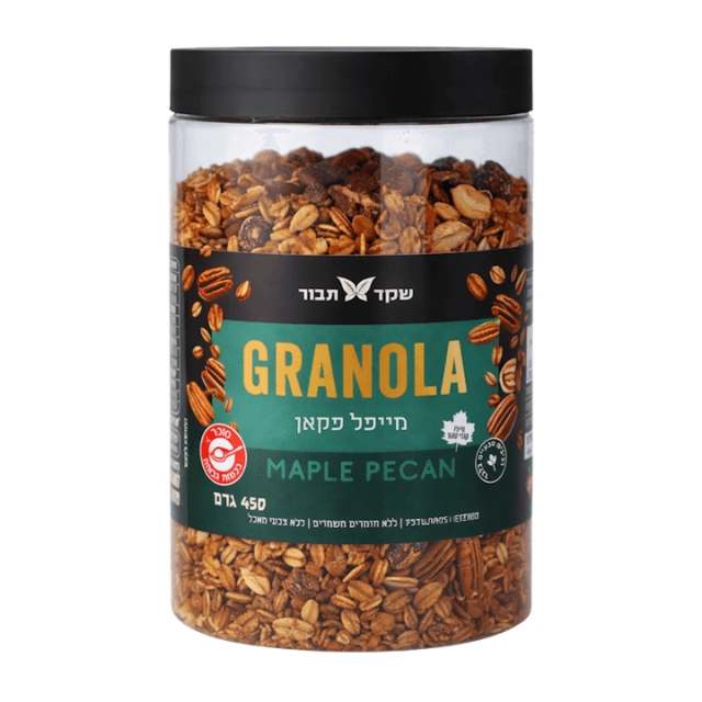 גרנולה מייפל פקאן 450 גר