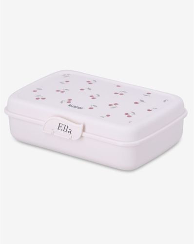 קופסת אוכל מחולקת לילדים עם מכסה אינטגרלי | BPA Free - דובדבנים