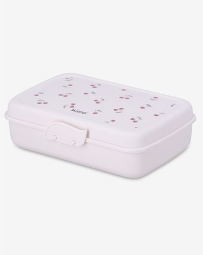 קופסת אוכל מחולקת לילדים עם מכסה אינטגרלי | BPA Free - דובדבנים