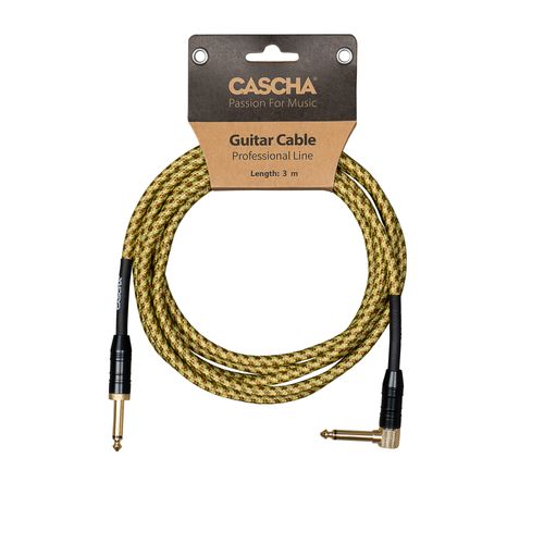 כבל לכלי נגינה 9מ זוייתי צהוב שזור CASCHA CCP-G2ATW9