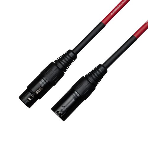כבל מיק XLR-XLR   אדום 3מ CASCHA CCS-M1RD3