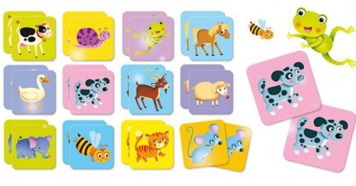 סדרת Carotina Baby: משחק זיכרון 16 זוגות - חיות
