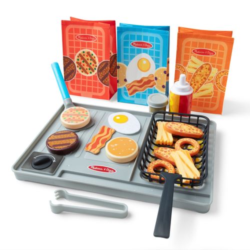 מארז גריל אינטראקטיבי Flip & Fry Grill Play Set עם טכנולוגיית שינוי צבע 27 חלקים