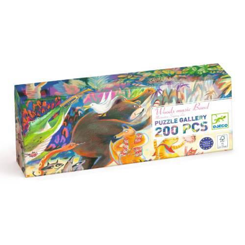 פאזל גלריה 200 חלקים - להקת חיות הבר