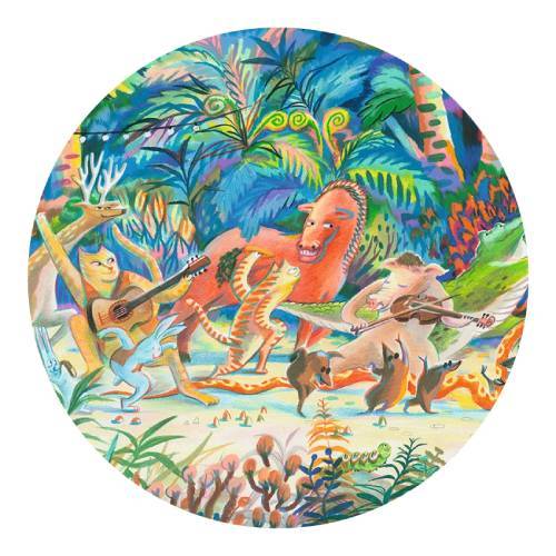 פאזל גלריה 200 חלקים - להקת חיות הבר
