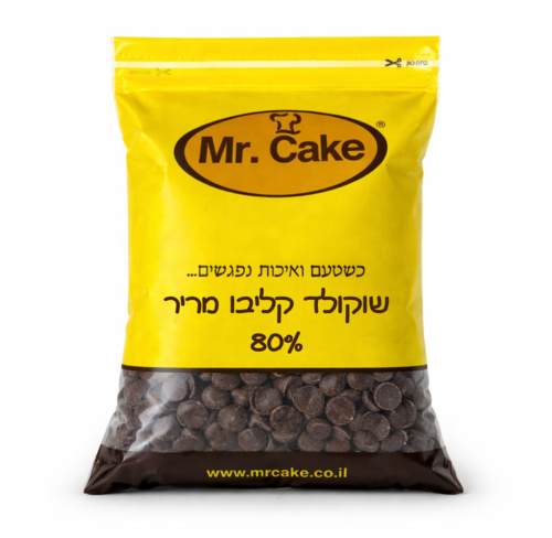 שוקולד בלגי מריר 80% - 500 גרם CALLEBAUT