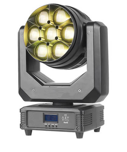פנס מובינג 7X40W RGBW כולל אפקט B-EYE