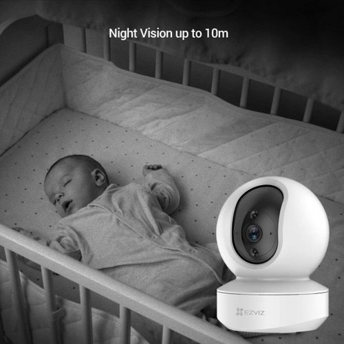 מצלמת אבטחה אלחוטית Ezviz TY1 Pan & Tilt Internet PT 4MP Camera Up to 256GB