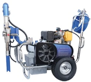 משאבת איירלס הידראולי בוכנתי דיזל 9HP קומפלט הנעת סטרטר+מצבר צינור אקדח ודיזה GC-1960D