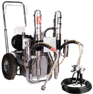 איירלס בוכנתי בוכנות כפולות עם צינורות יניקה גמישים קומפלט כולל 2 צינורות ואקדחים קומפלט P08-A3-F-L-01