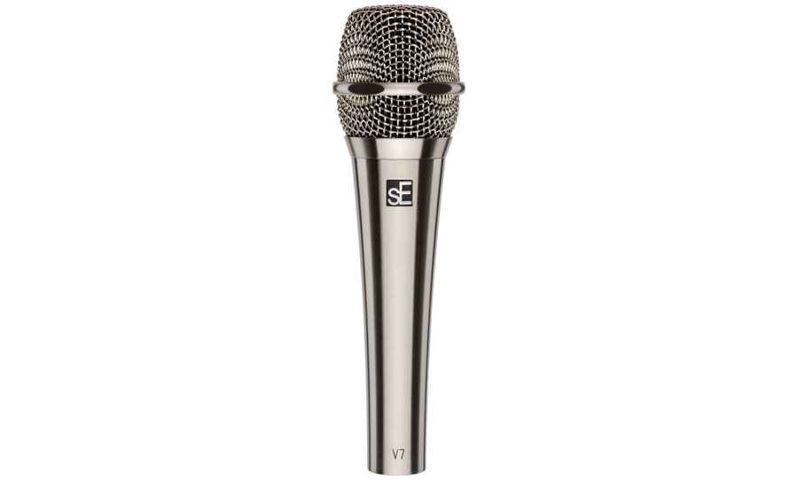 מיקרופון דינמי ידני - sE Electronics V7 Nickel