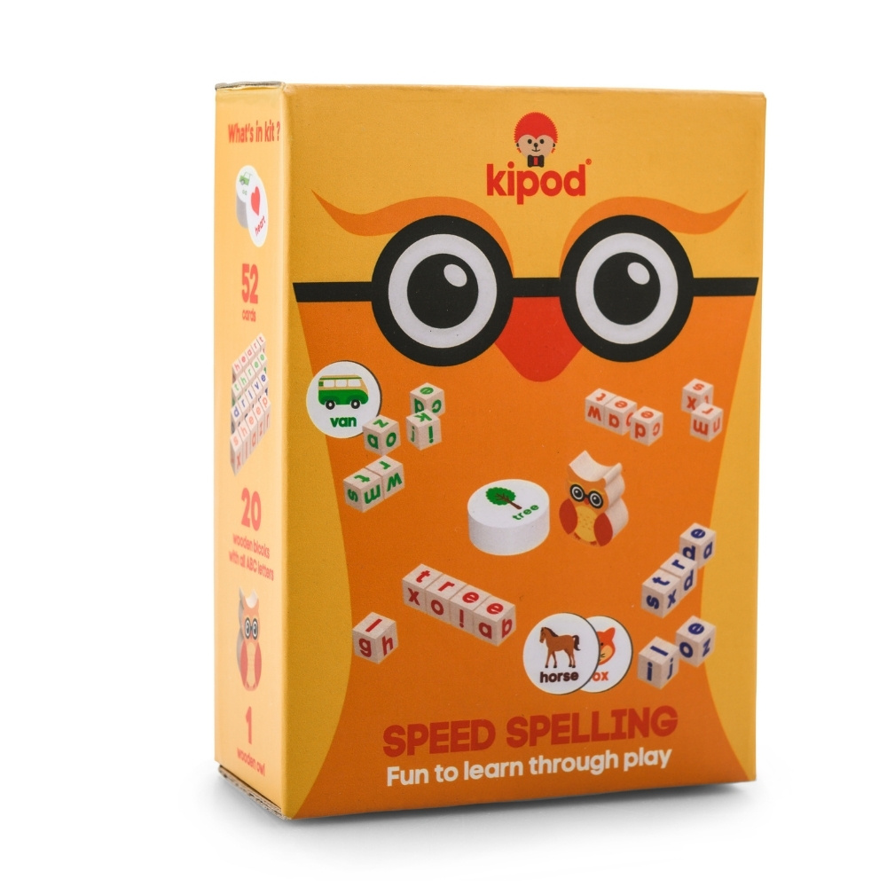 משחק לימודי אותיות באנגלית בקוביות מעץ - Kipod