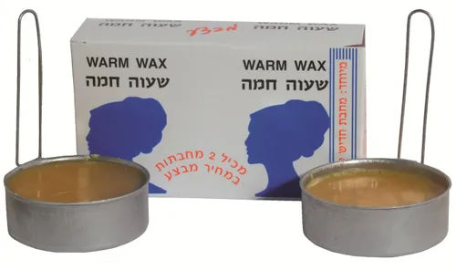 שעווה חמה להסרת שיער זוג מחבתות 140 גרם