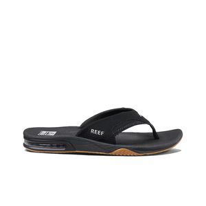 כפכפי גברים ריף שחור Reef Fanning Black Silver