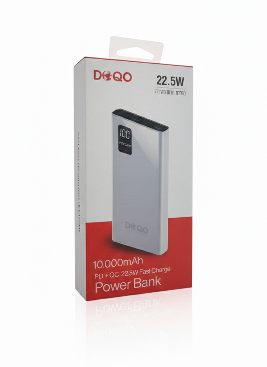 סוללת חירום PD הטענה מהירה DOQO 10000