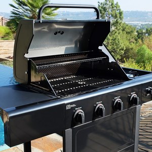 גריל גז 4 מבערים KENMORE PG-40406 כולל כירת צד שחור