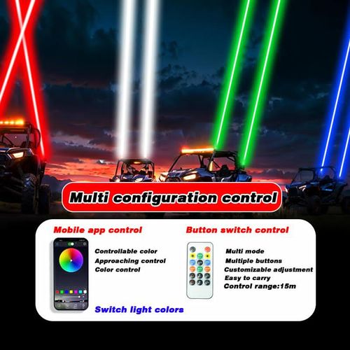 פנסי לייזר RGB לרכב / טרקטורון / UTV / שטח