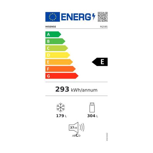 מקרר 4 דלתות 483 ליטר Hisense RQ58S נירוסטה