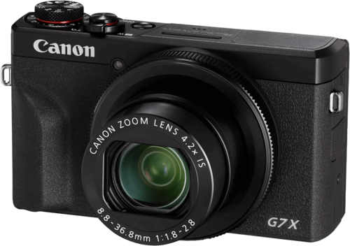מצלמה ‏דיגיטלית Canon PowerShot G7 X Mark III, צבע שחור, שנה אחריות