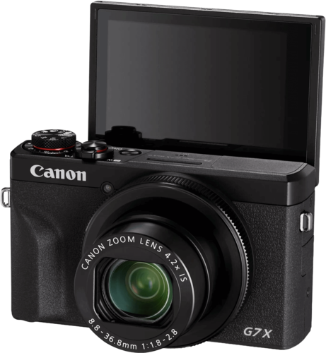 מצלמה ‏דיגיטלית Canon PowerShot G7 X Mark III, צבע שחור, שנה אחריות