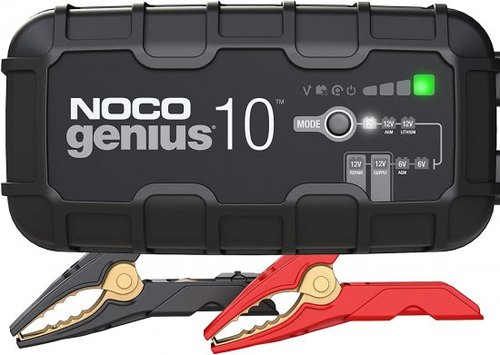 מטען מצברים חכם 6/12V 10A NOCO GENIUS10EU – 7 מצבי טעינה | תיקון סוללה | חיישן תרמי
