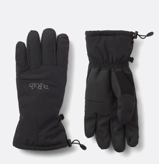 כפפות סקי אטומות למים לגברים Storm Waterproof Gloves שחור - Rab